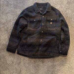 Roark Black and Gray Fleece Jacket